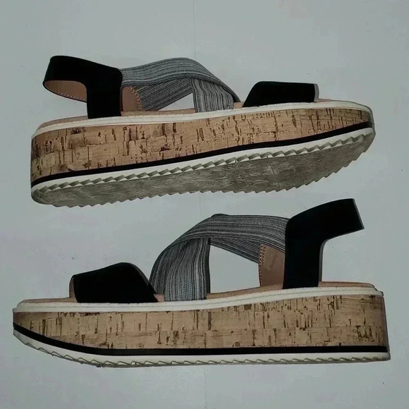 LIFE STRIDE Velocity 2.0 Clementine Round Toe Cork Platform Slip On Sandals 10 M - Picture 8 of 10